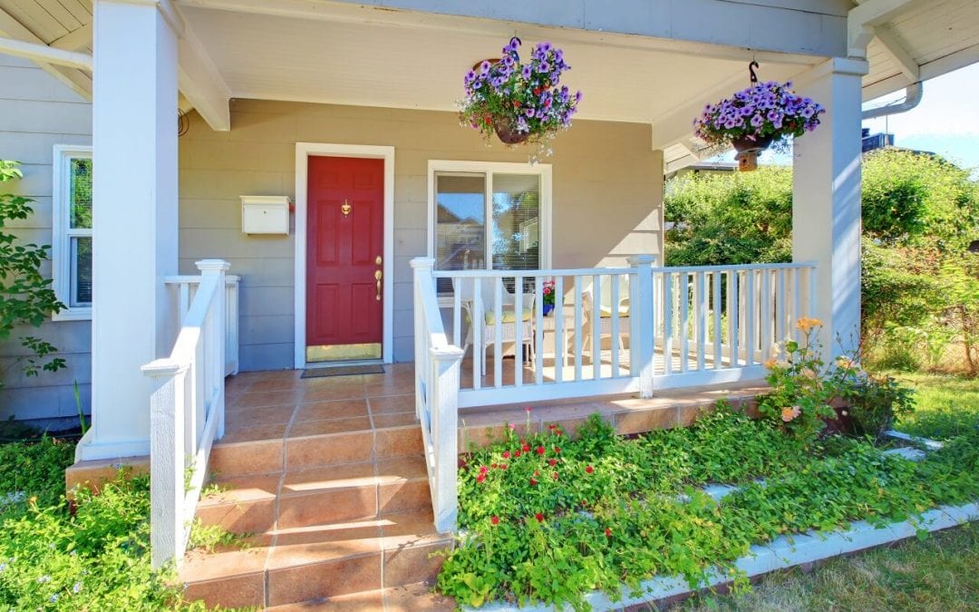 improve curb appeal by painting your front door